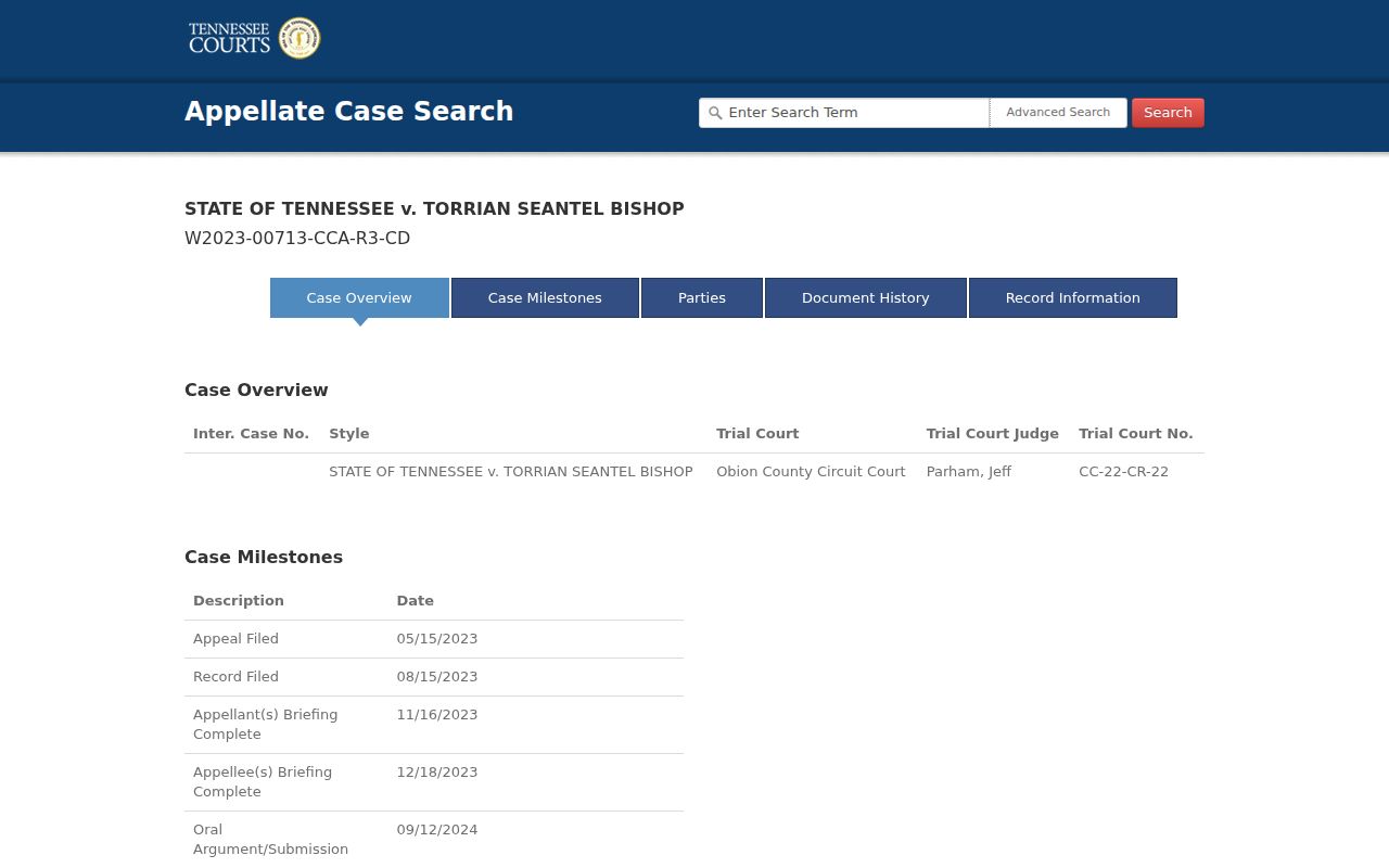 Obion County civil court docket procedural history reference